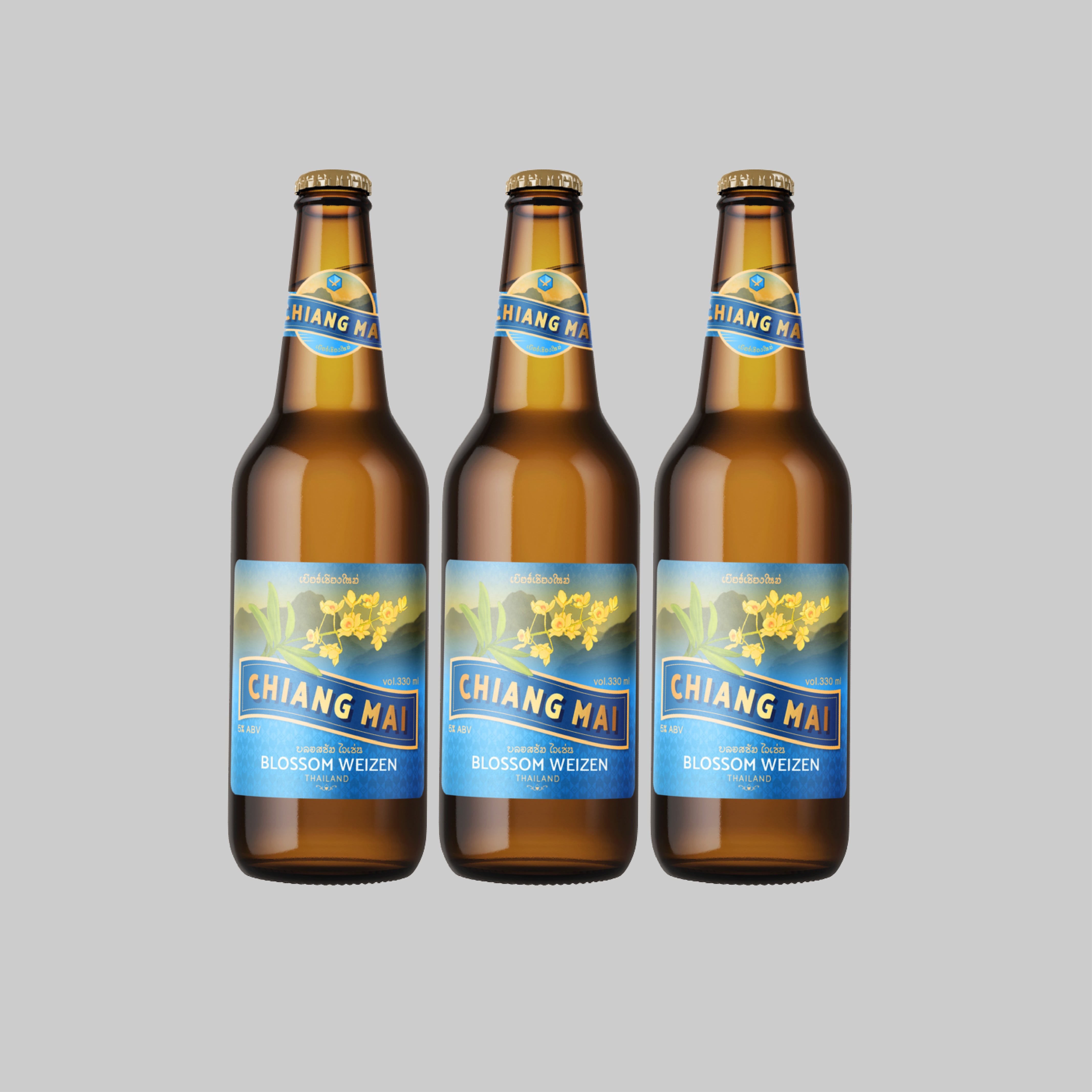 Chiang Mai Blossom Weizen Bottle 330ml 5.0% (Pack of 3) - Time2Drink